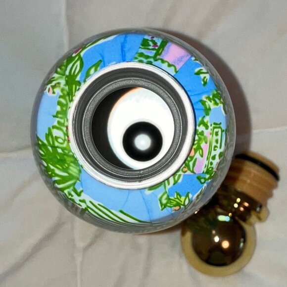 Lilly Pulitzer stainless steel water bottle in Palm Beach toile - NWT - Picture 4 of 8